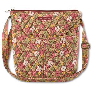 Hipster Crossbody Bag Quilted Cotton Fabric Handbag With ;)